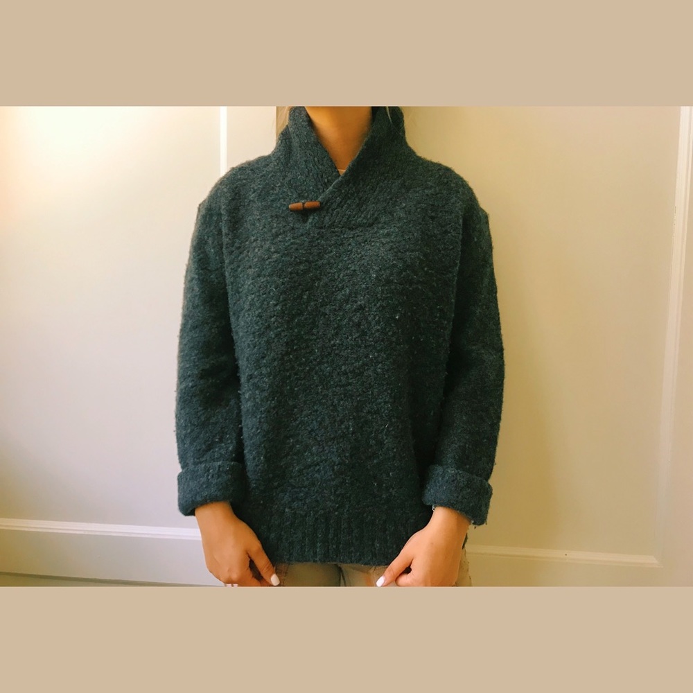 grey knit pullover - Picture 2 of 3